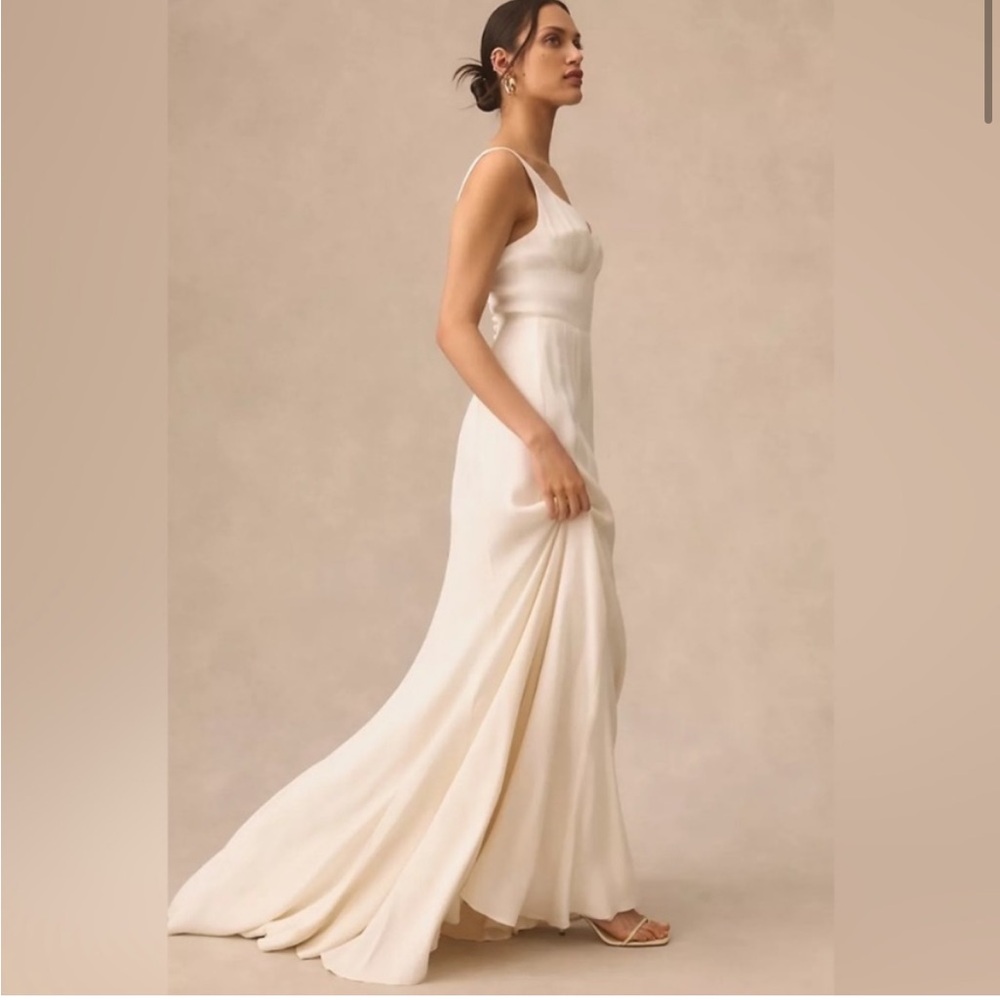 NWT Reformation Lecce Dress in Ivory - Picture 5 of 7